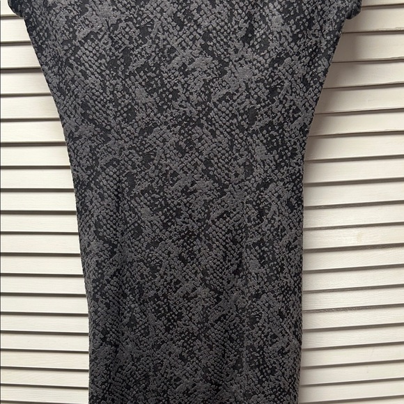 Ann Taylor Charcoal Textured Midi Dress - Picture 7 of 9